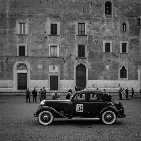 Storia Automobile Latina - Fiat 508 Balilla in Piazza del Popolo